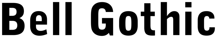 Bell Gothic font preview