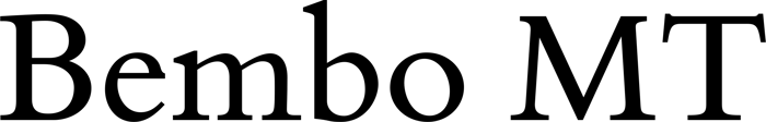 Bembo MT font preview