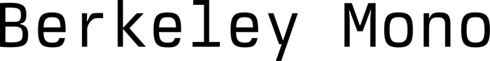 Berkeley Mono font preview