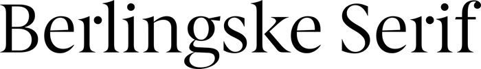 Berlingske Serif font preview