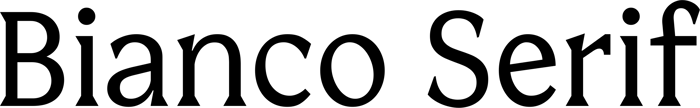 Bianco Serif font preview
