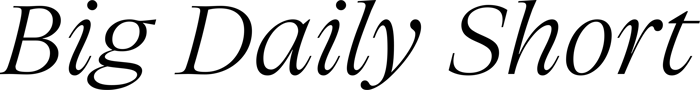 Big Daily Short font preview