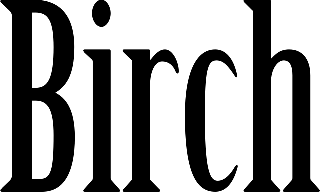 Birch font preview
