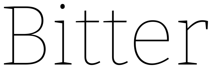 Bitter font preview