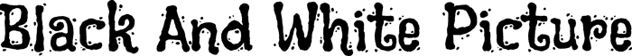 Black And White Picture font preview