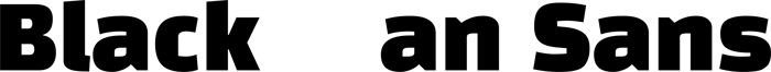 Black Han Sans font preview