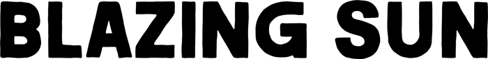 Blazing sun font preview