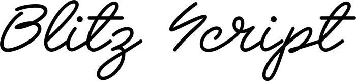Blitz Script font preview