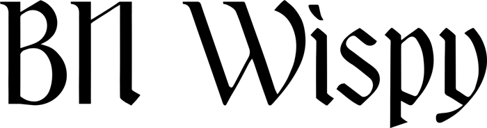 BN Wispy font preview