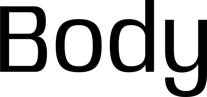 Body Grotesque font preview
