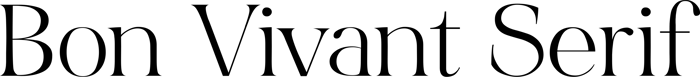 Bon Vivant Serif font preview