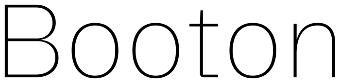 Booton font preview