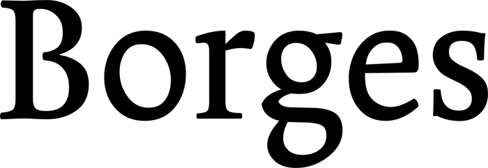 Borges font preview