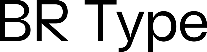 BR Type font preview
