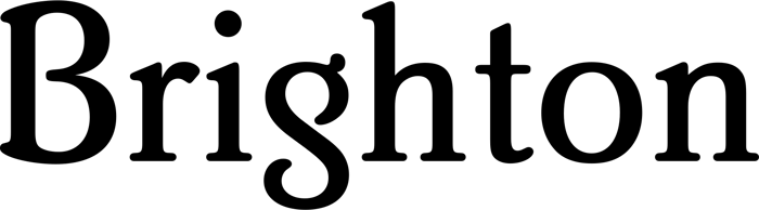 Brighton font preview
