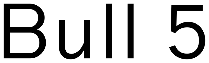 Bull 5 font preview