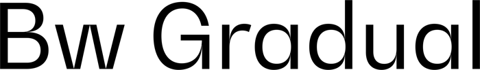 Bw Gradual font preview