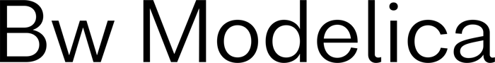 Bw Modelica font preview
