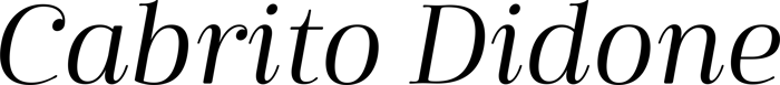 Cabrito Didone font preview