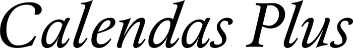 Calendas Plus font preview