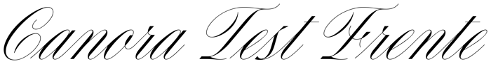 Canora Test Frente font preview
