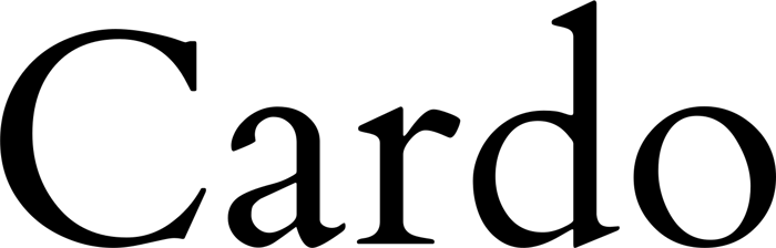 Cardo font preview