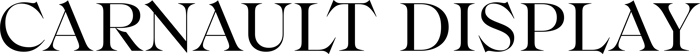 Carnault Display font preview