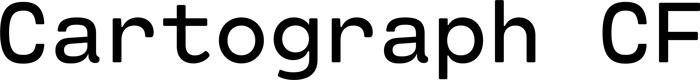 Cartograph CF font preview