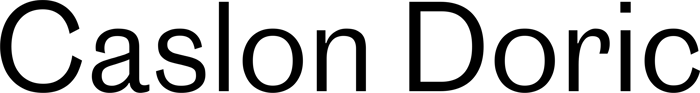 Caslon Doric font preview
