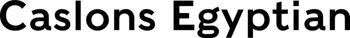 Caslons Egyptian font preview