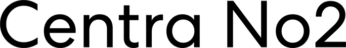 Centra No2 font preview
