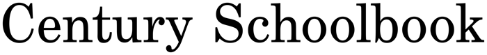 Century Schoolbook font preview