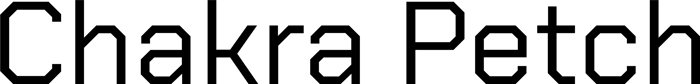 Chakra Petch font preview