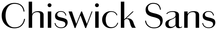 Chiswick Sans font preview