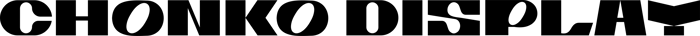 Chonko Display font preview