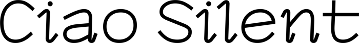 Ciao Silent font preview