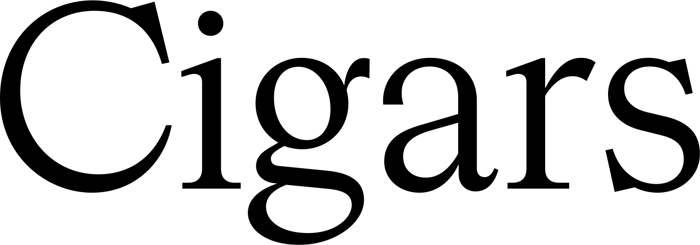 HW Cigars font preview