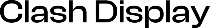 Clash Display font preview