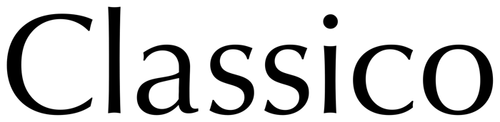 Classico font preview