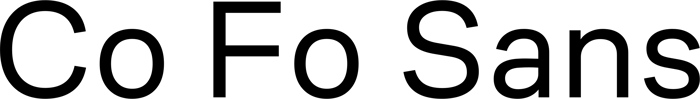 Co Fo Sans font preview