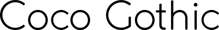 Coco Gothic font preview