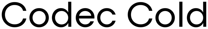 Codec Cold font preview