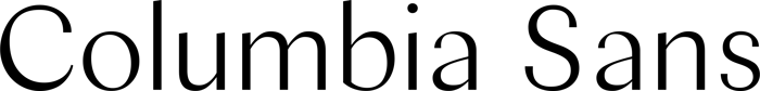Columbia Sans font preview
