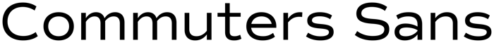 Commuters Sans font preview
