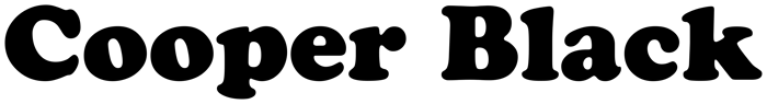 Cooper Black font preview
