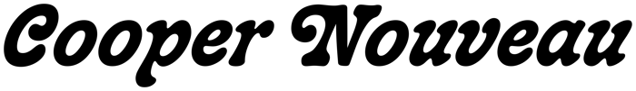 Cooper Nouveau font preview