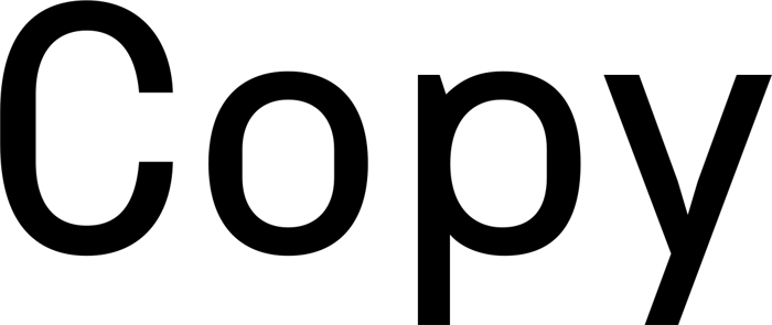 Copy font preview