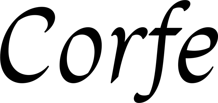 Corfe font preview
