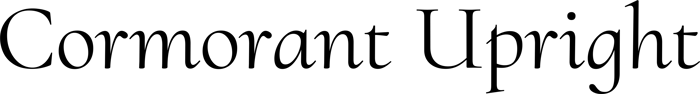 Cormorant Upright font preview