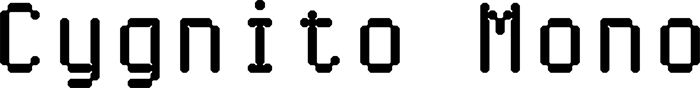 Cygnito Mono font preview